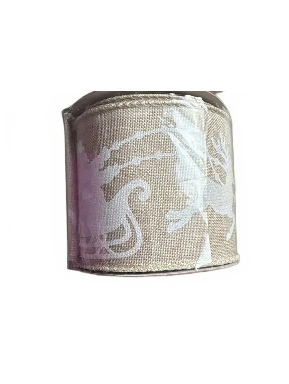 Holiday Style Decorative Christmas Ribbon Set with Santa and Reindeer Designs